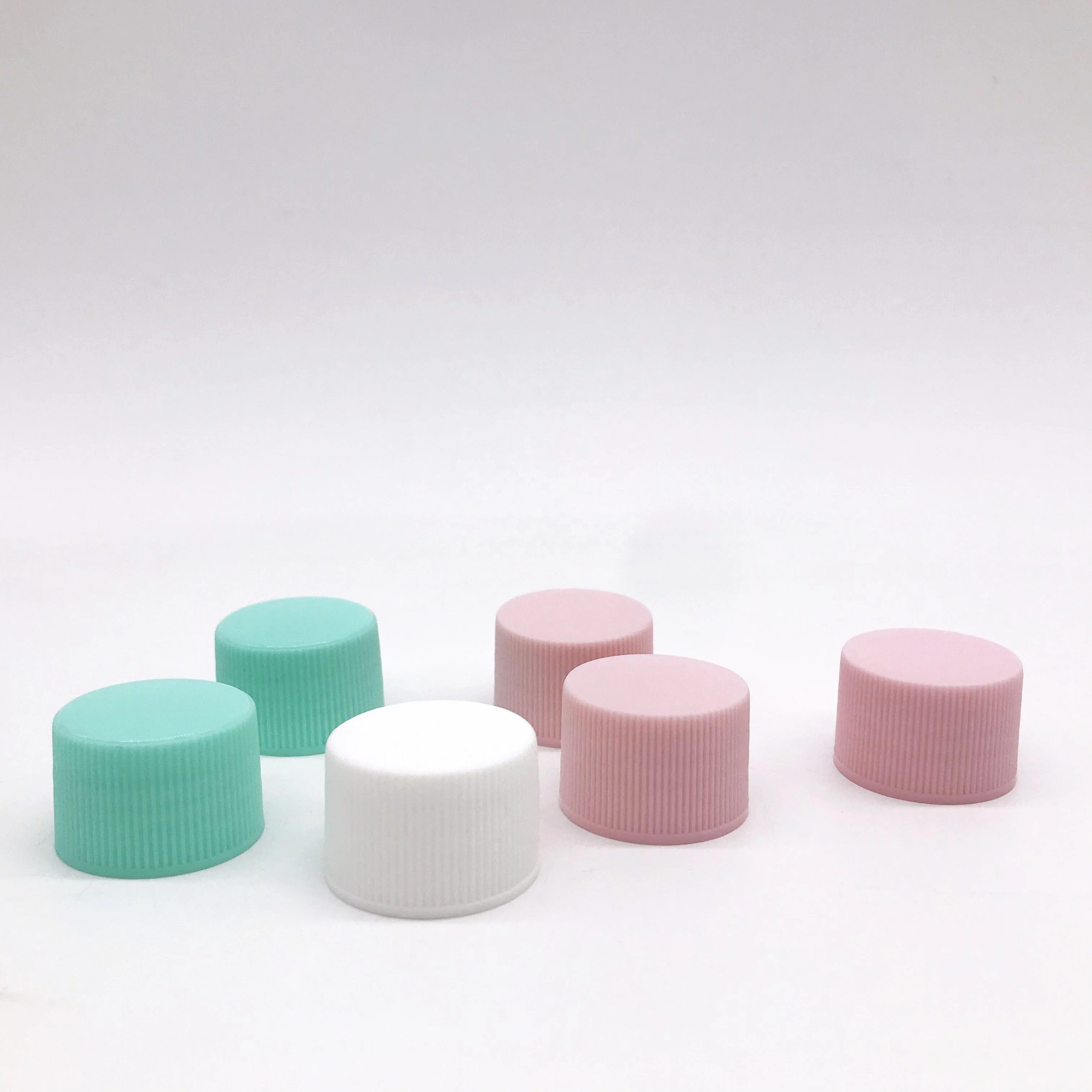 24mm 24/410 plastic screw cap for plastic bottle ordinary screw PP cap with thread in stock