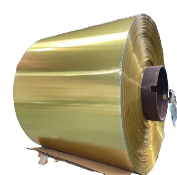 Blue and Gold Color Hydrophilic Aluminum Aluminium Fin Foil for Air Conditioner Evaporator Condenser Coil