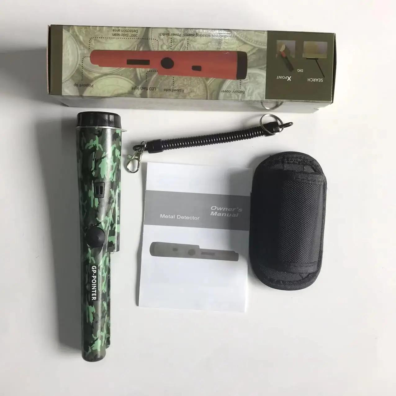 Handheld metal detector for party games