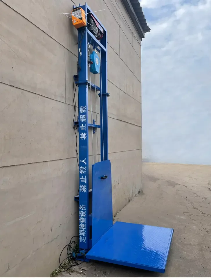 outdoor indoor small cargo lift wall mounted freight elevator vertical cargo elevator hydraulic goods lift