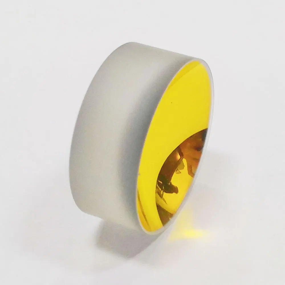 Optical Glass Plano Concave Mirror With Protective Gold Coating, Ravg>97% at IR spectrum