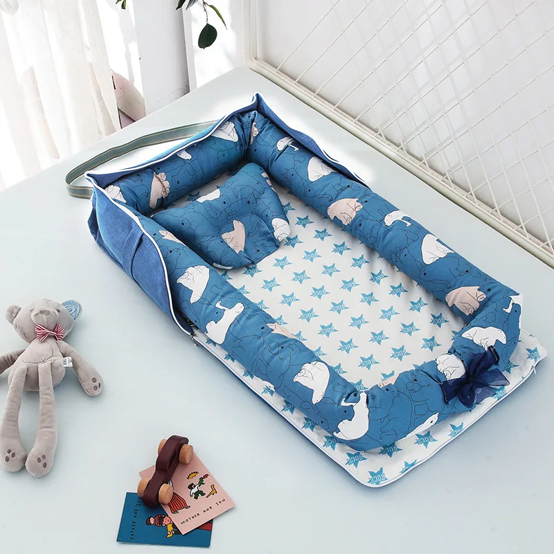  Functional And Useful Original Newborn Baby Nest Lounger Cotton Pillow