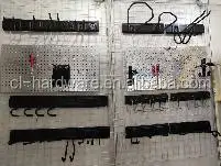 Organization Rack 12PCS Wall Mount Tools Home Storage System Adjustable Heavy Duty Steel Garage Organization 9 Hooks 3 Rails