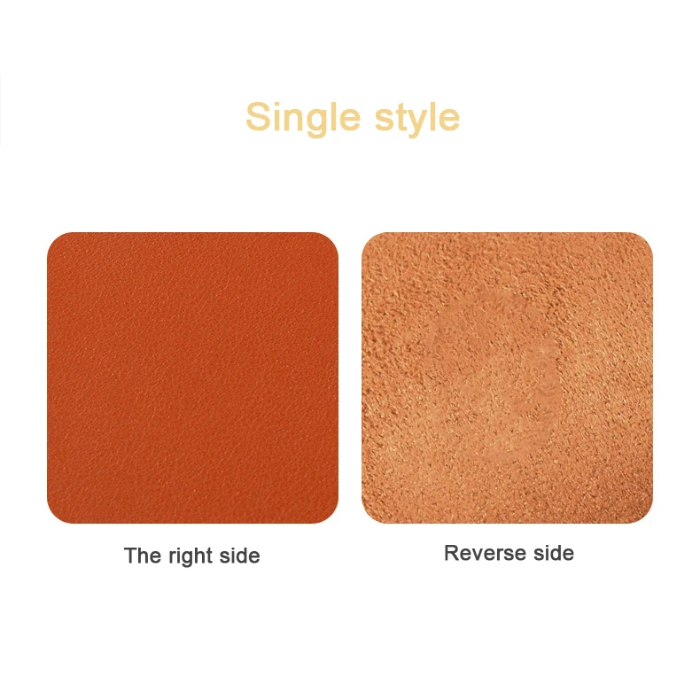 Multi-color Optional Single-sided Leather Mouse Pad,PU Leather Waterproof Office Computer Laptop Desk Mat Mouse Pad