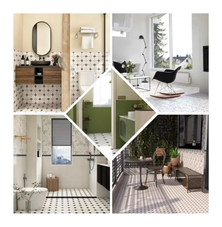 TORCH wholesale  porcelain wall sculpture 3d tiles for outer blue and white tile art charm decotile kitchen pattern green patter