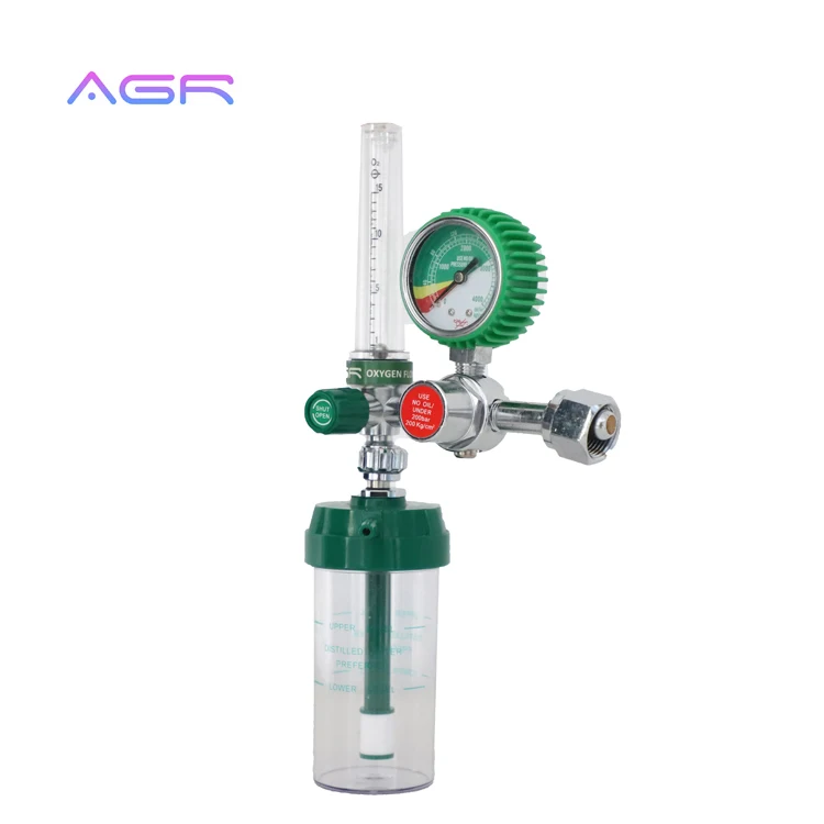 Custom logo Chinese Supplier Concentrator With Bull nose  Brass Pressure For Ohm Whole Sale Medical Oxygen Regulator Flowmeter