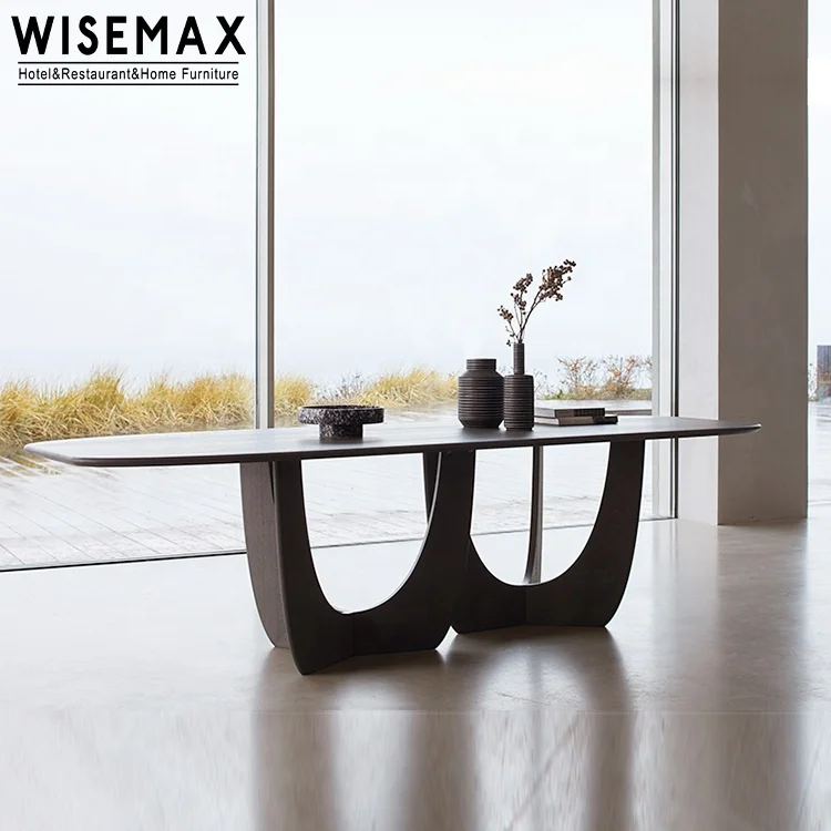 Мебель WISEMAX современные комплекты для столовой роскошный деревянный обеденный стол 6 стульев мебель из массива дерева