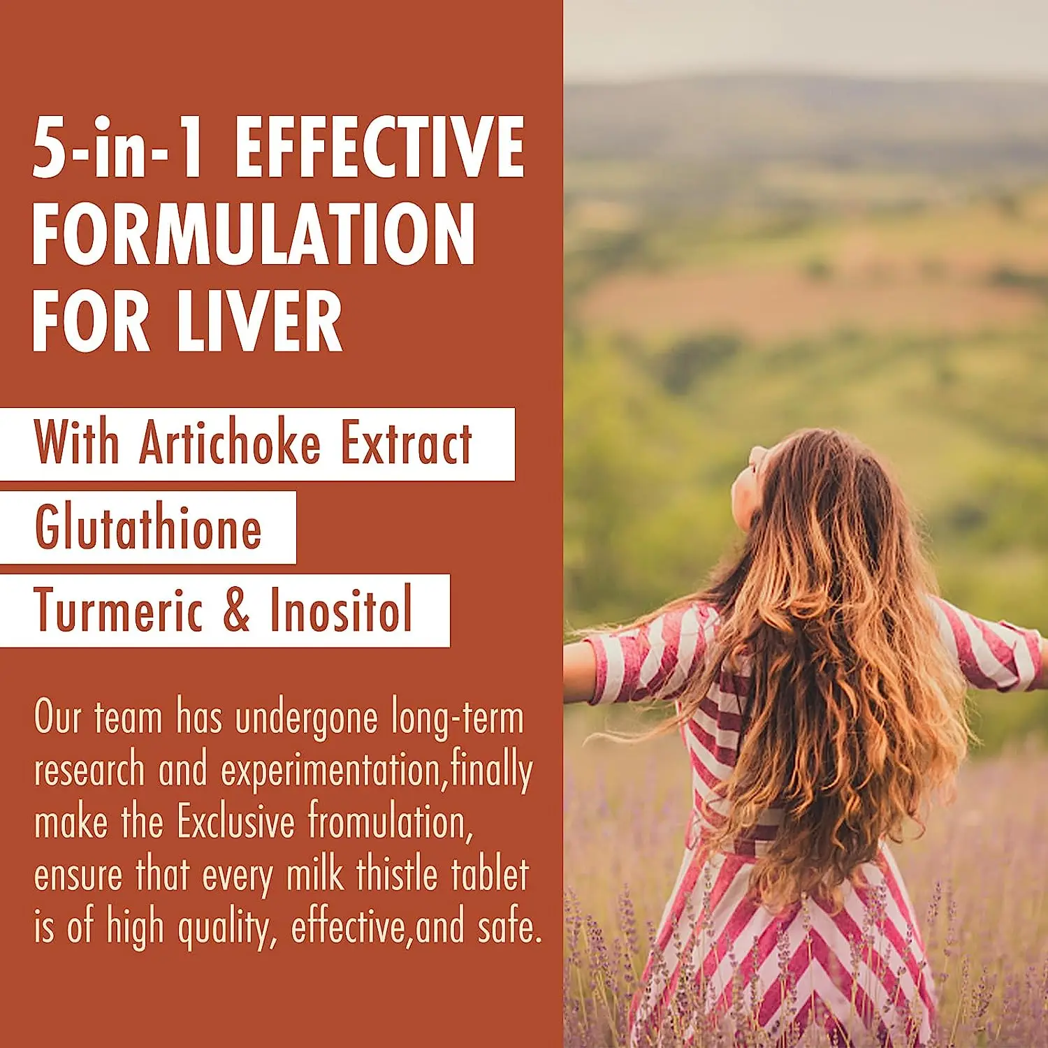 OEM Milk Thistle Capsules for Liver Support Herbal Supplement 500 mg per Serving 60 counts