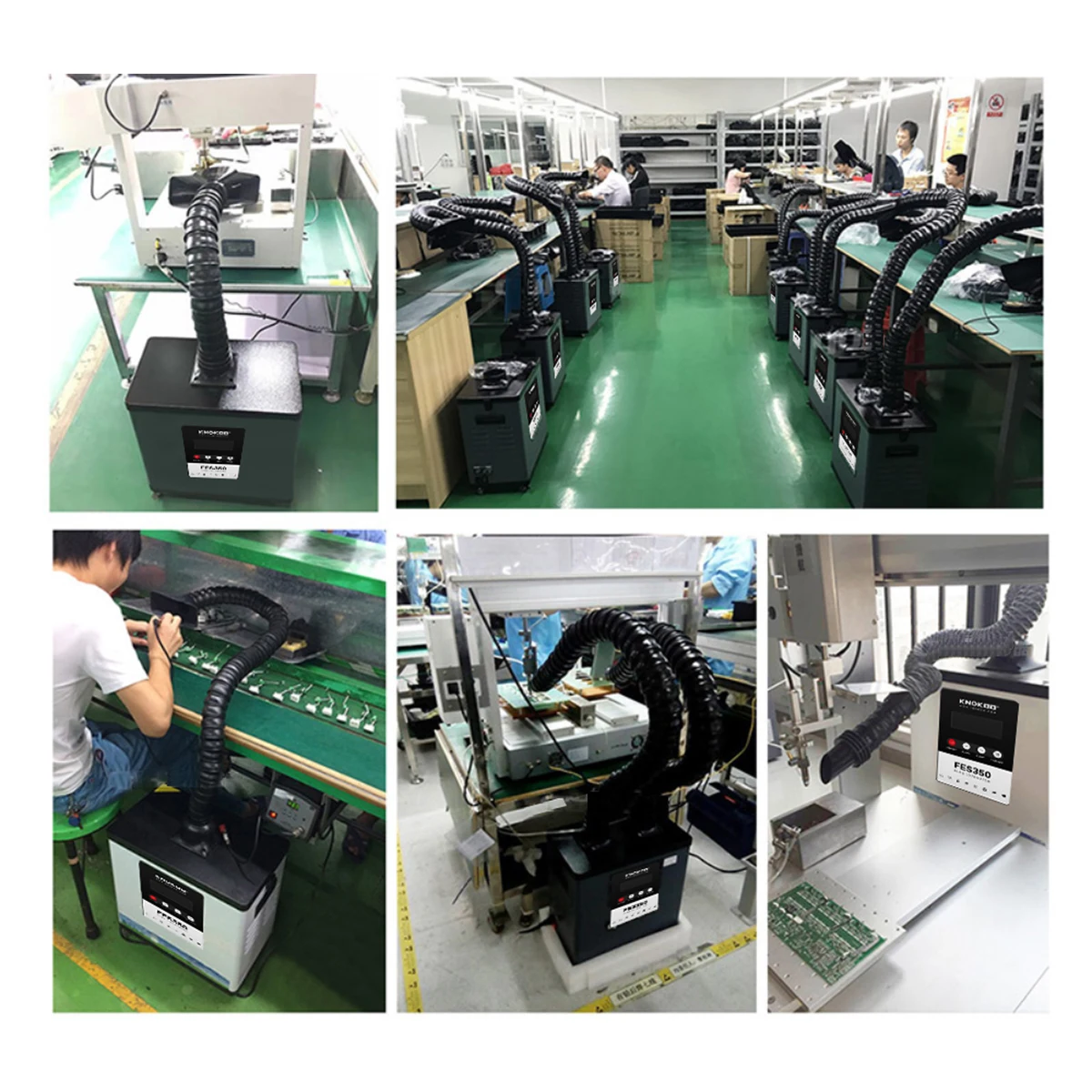 KNOKOO 350W Co2 Laser Smog Soldering Fume Extractor FES350 Dust Collector Smoke Absorber Purifier Hair Salon Fume Extractors
