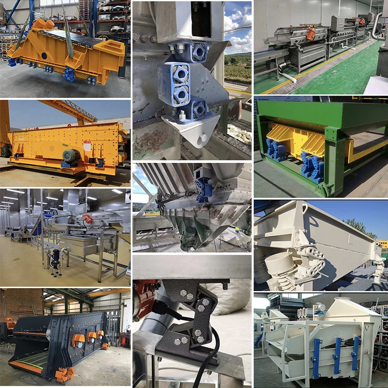Hot sale Linear Vibrating Screen Filter Sieve Factory For Sand Sieving Sifter Machinery Spring support Elastic vibration support