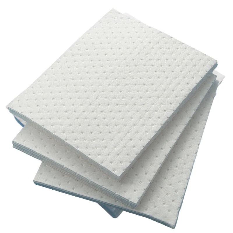 JM Factory Sells Well Breathable Comfortable 200-400Gsm 100% pp oil absorbent mat white oil pad spill mat