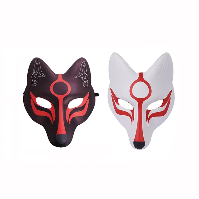 Hot Sell Animal Masks PU Fox Mask for Men Women Children Halloween Masquerade Costume Prop
