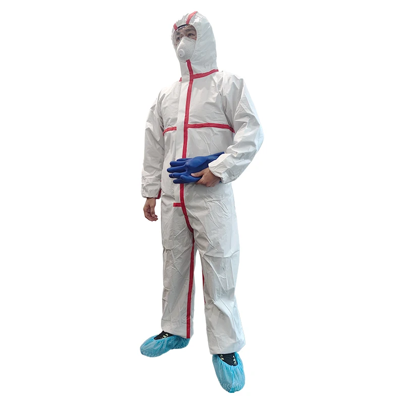 3Q brand Type4/5/6  factory Customized OEM/ODM non woven SMS SF safety working uniform disposable coverall