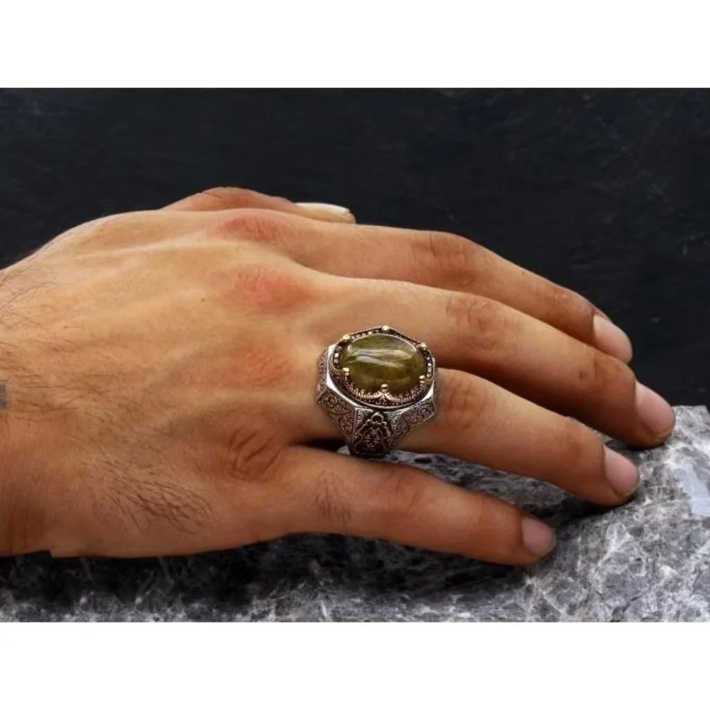 Fashion Jewelry ring Turkish style adjustable waterproof Copper-silver plating material ring men gift