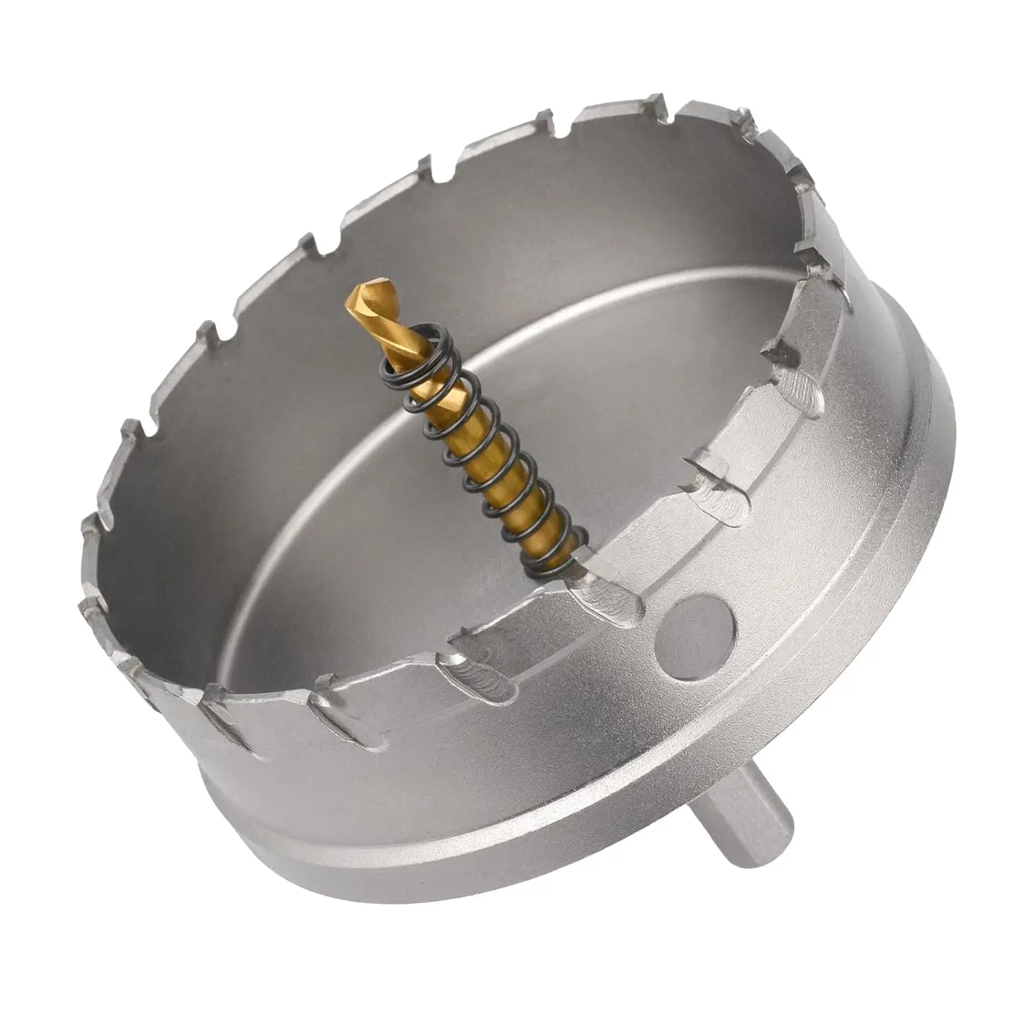 43 mm Hole Saw Carbide Drill, TCT Metal Hole Saw Drill Bit for Stainless Steel, Iron, Alloy, Wood, Plastic