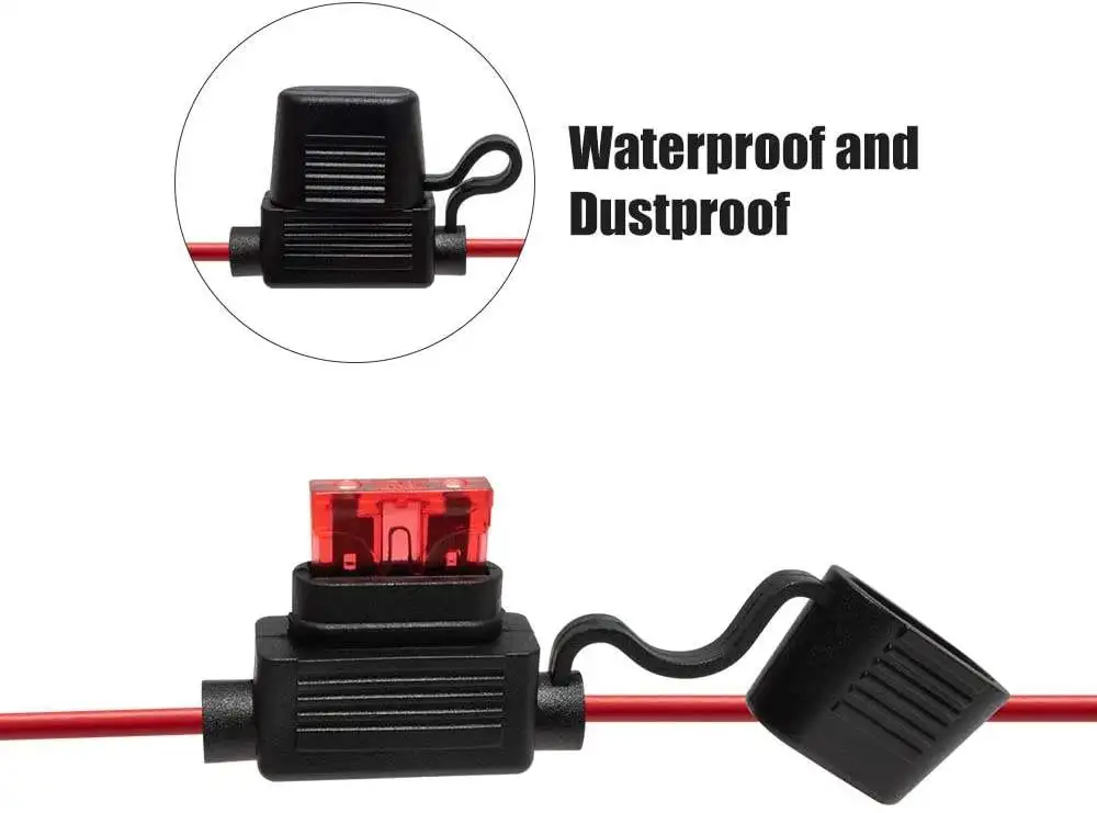 Waterproof In Line ATO/ATC fuse holder standard blade auto 12V Car Add-a-circuit Fuse Tap ATM ATC In stock