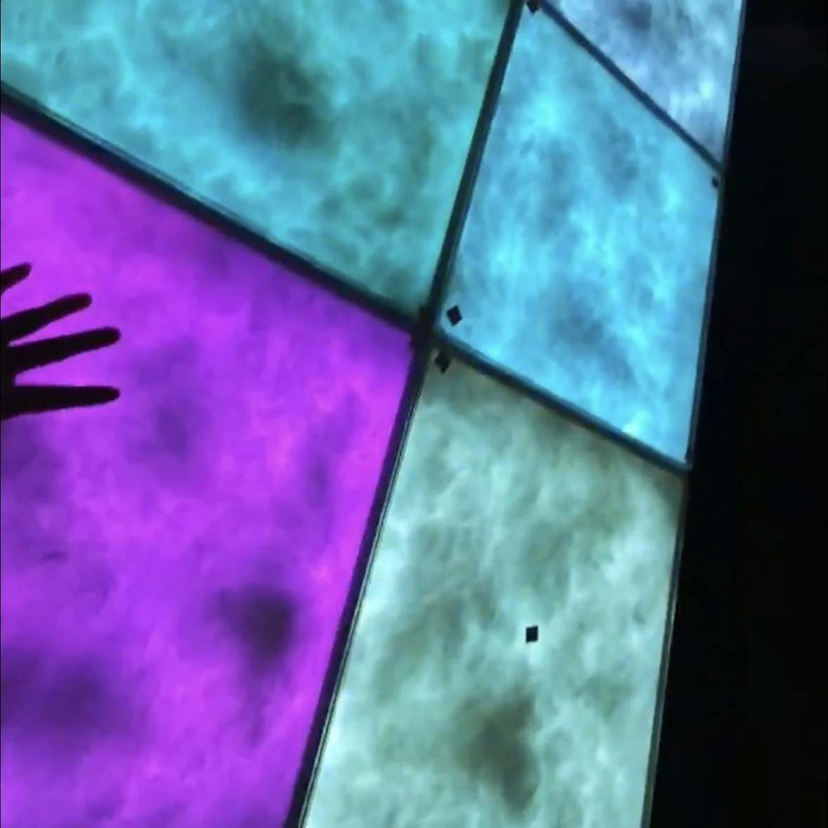 Party Disco Bar Wired Sensitive Thunder Cloud Interactive Lights Led 3D Dance Floor Light With Voice