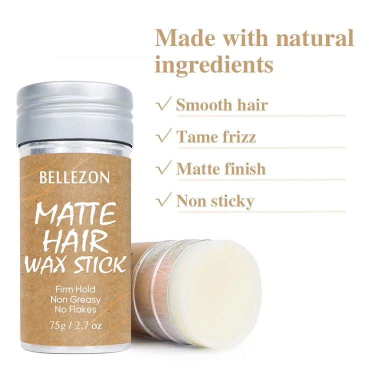 Matte Strong Hold Smooth Curly Hair Wax Stick Hair Pomade Matte Styling Hair Wax