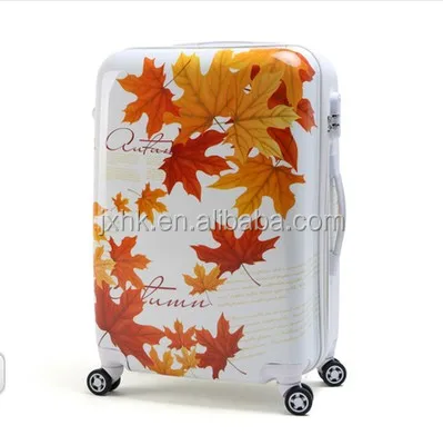 Custom Colorful Kid Luggage Bags Rolling Wheel Flight Travel Case Cartoon PC Printing film Trolley Suitcase