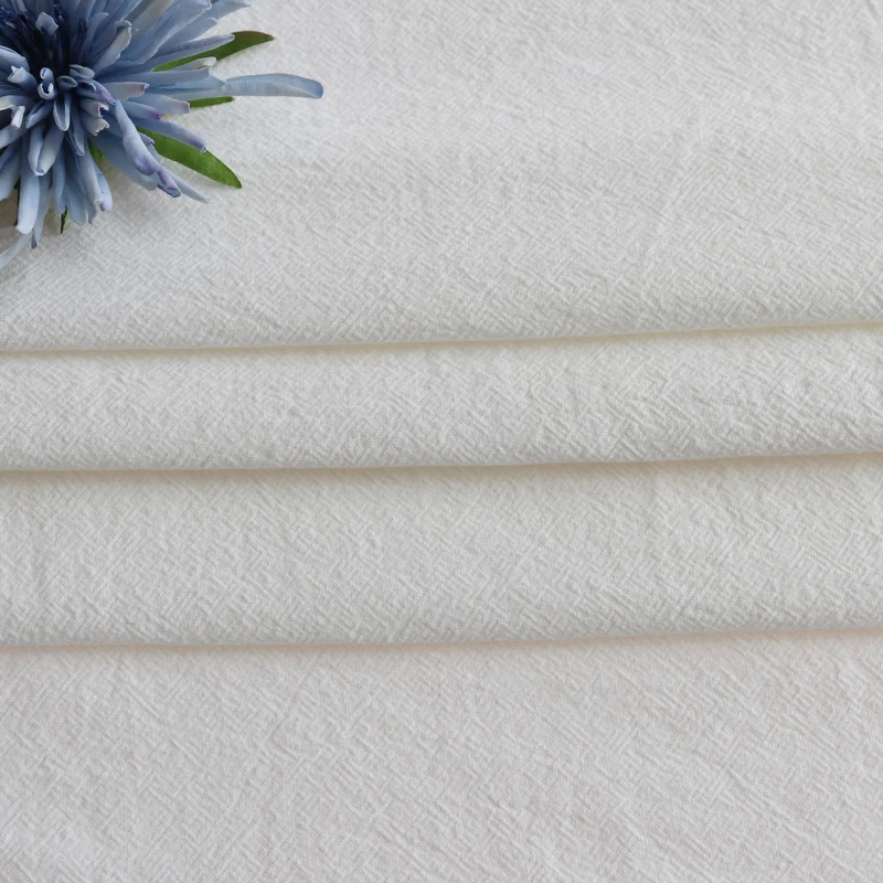 OEM breathable white comfortable sand washed garment china cotton fabrics for clothing