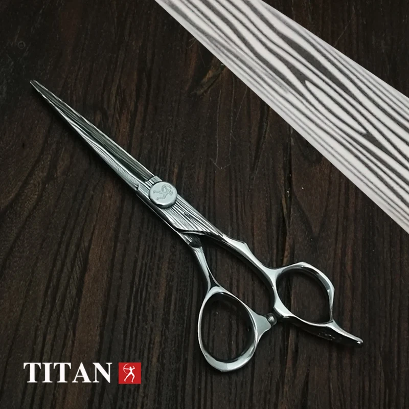 titan new style bearing ball hair cutting barber scissors professional damascus hair scissors