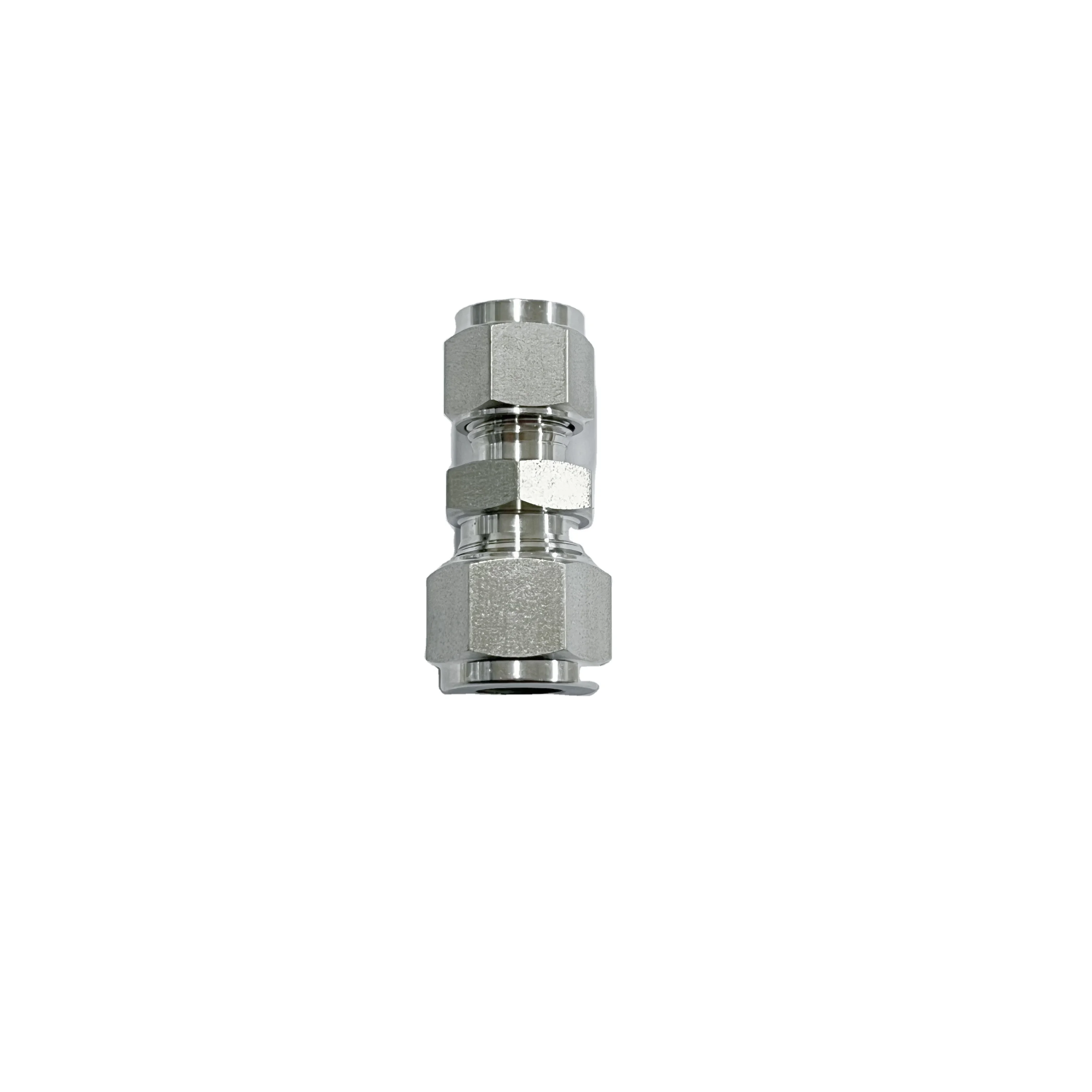 WAKAMASTU High-Pressure Compression Union Adapter Stainless Steel 304/316 Hex Nipple Reducer Instrument Tube Fitting