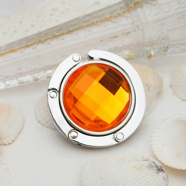 Ywbeyond Portable Foldable Metal Handbag Hook Hanger Purse Holder Shell Folding Bag Table Hook return Gifts for woman