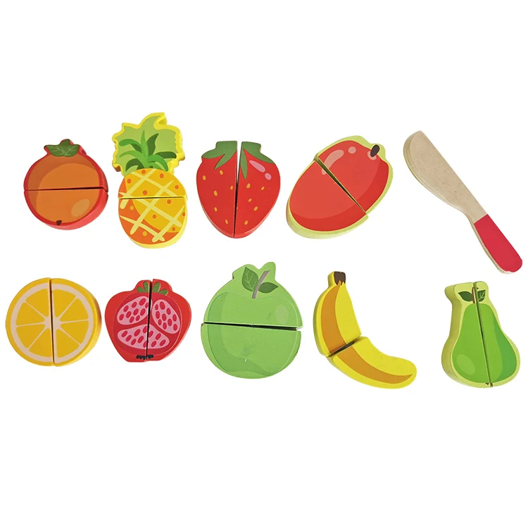 Wholesale Supplier Multifunction Play Wood Toy Fruit Wooden Toy Tool Set
