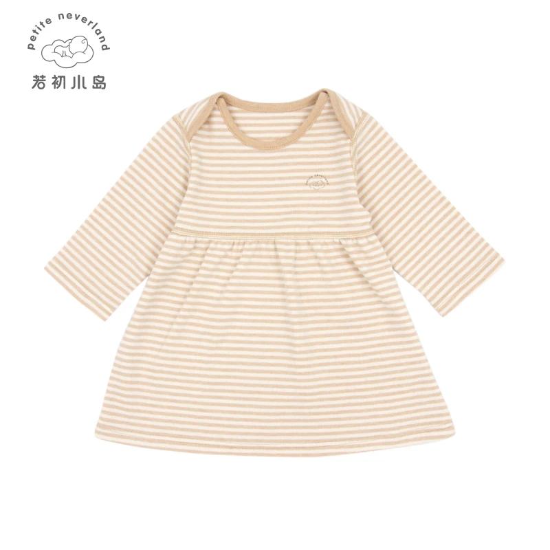 ТРАПЕЦИЕВИДНОЕ ПЛАТЬЕ из 100% органического хлопка для маленьких девочек от 6 до 12 месяцев