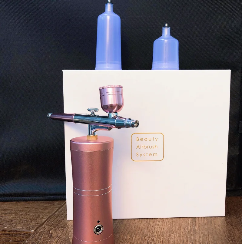 Аэрограф для рисования тортов, набор с перезаряжаемым аэрографом и компрессором, ручка-распылитель для нейл-арта, нанесения краски на лицо, для раскрашивания тортов