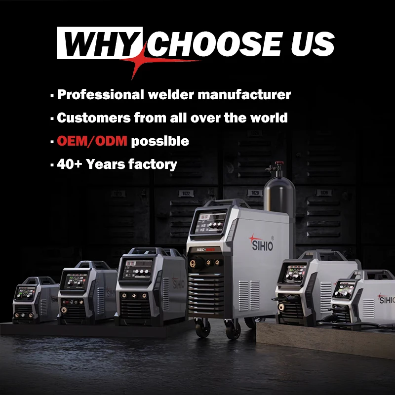 Sihio Portable Multifunction 250 Amp Soldador Mig Mma Tig Inverter Arc Welding Machine Mig-250 Welder