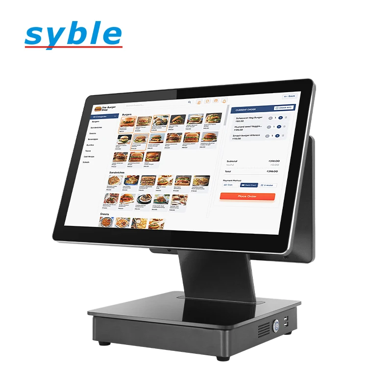XB-S82 Desktop cash register LCD touch screen Dual screen multi-angle adjustment  Long life POS system