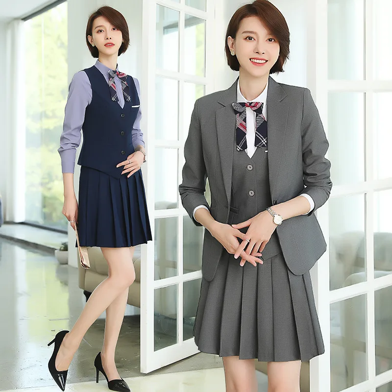 Business suit sets female kindergarten teacher host speech contest clothing professional clothing clothes