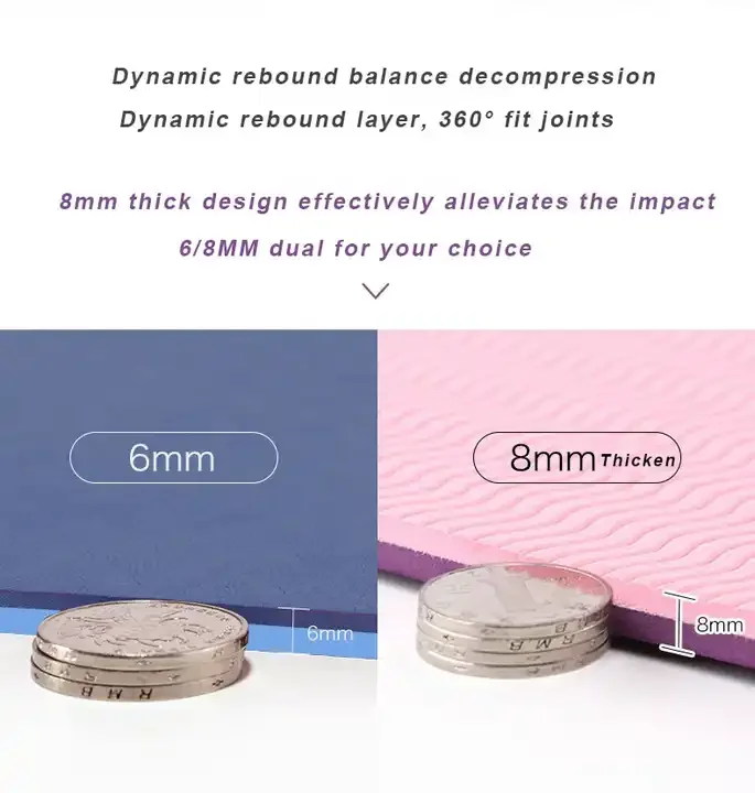 Eco Friendly Custom Logo Low Price Wholesale Pilates Mat Anti Slip Eco Friendly Fitness Exercise TPE Yoga Mat