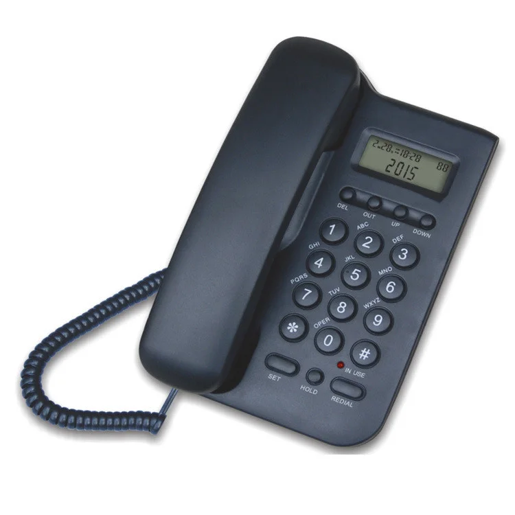 Opptel corded telephones with called ID color  Black and white for home life and business office