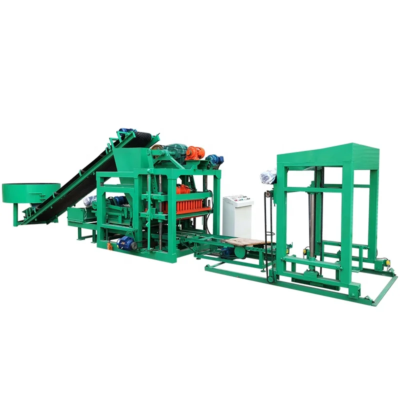 Hollow Interlocking Concrete Slag Brick Making Machine From China QTJ4-25 Block Machines Nairobi Kenya