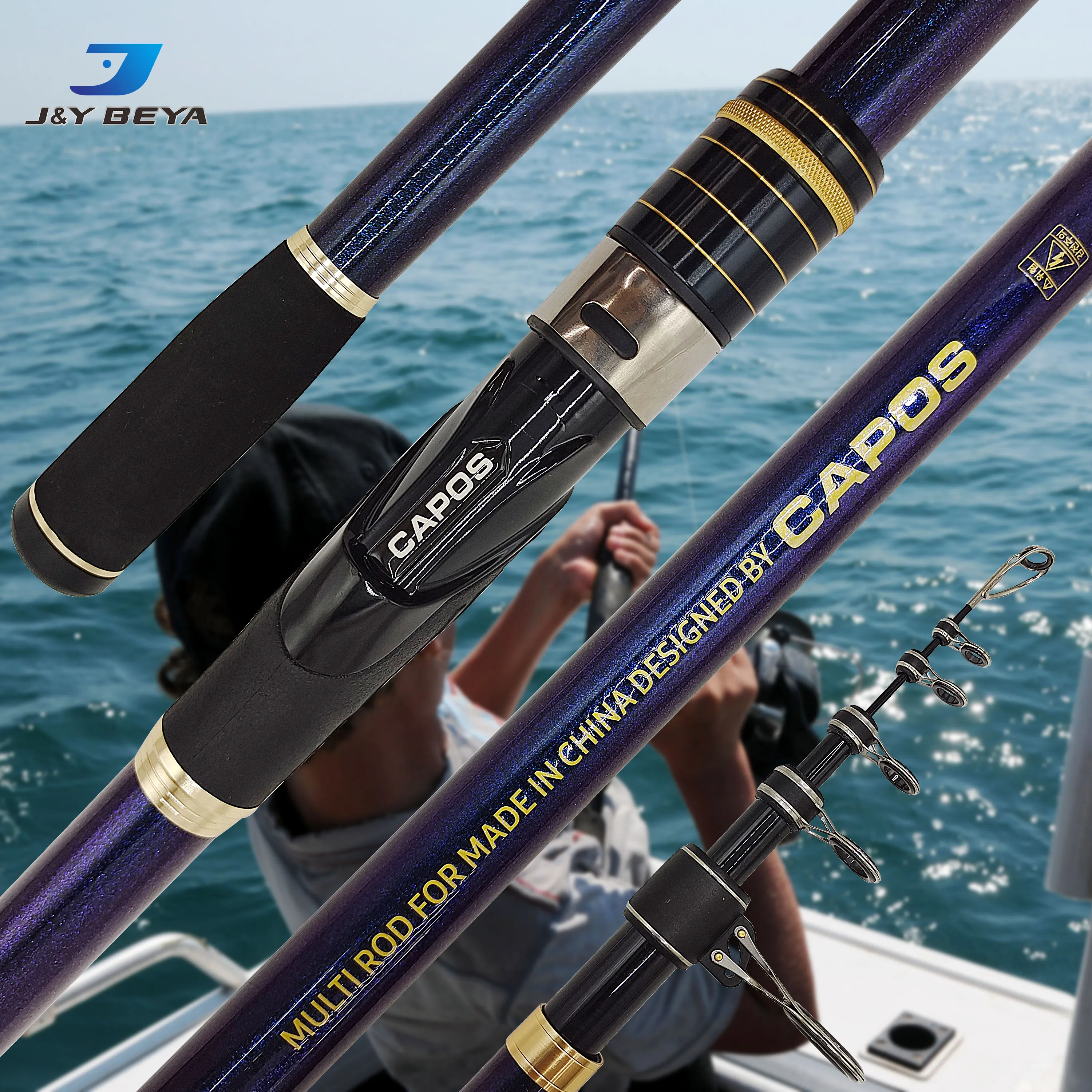 1.8m-6.3m Long casting rod super hard long section sea casting rod hard set fishing rod