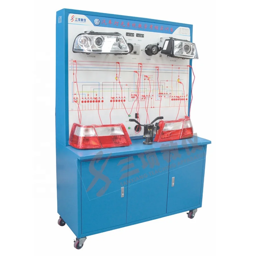 Factory Sale Auto Car Lights Systems Automotive Electrical Training Simulators Teaching Appraisal Bench for Student