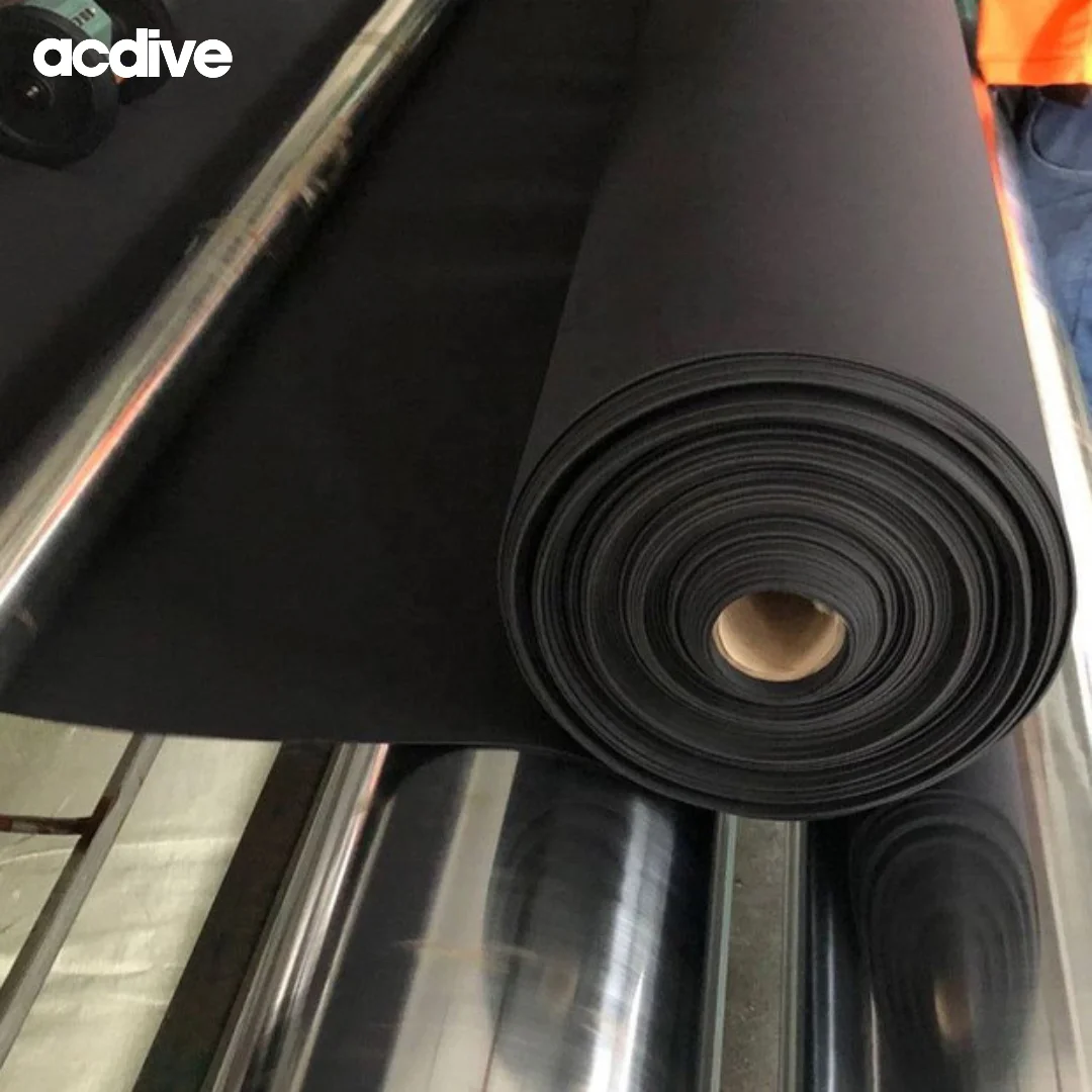 Acdive High Quality Customized Colors Thickness Sizes Hardness 3mm Cr Neoprene with Nylon Cloth Roll Sheet