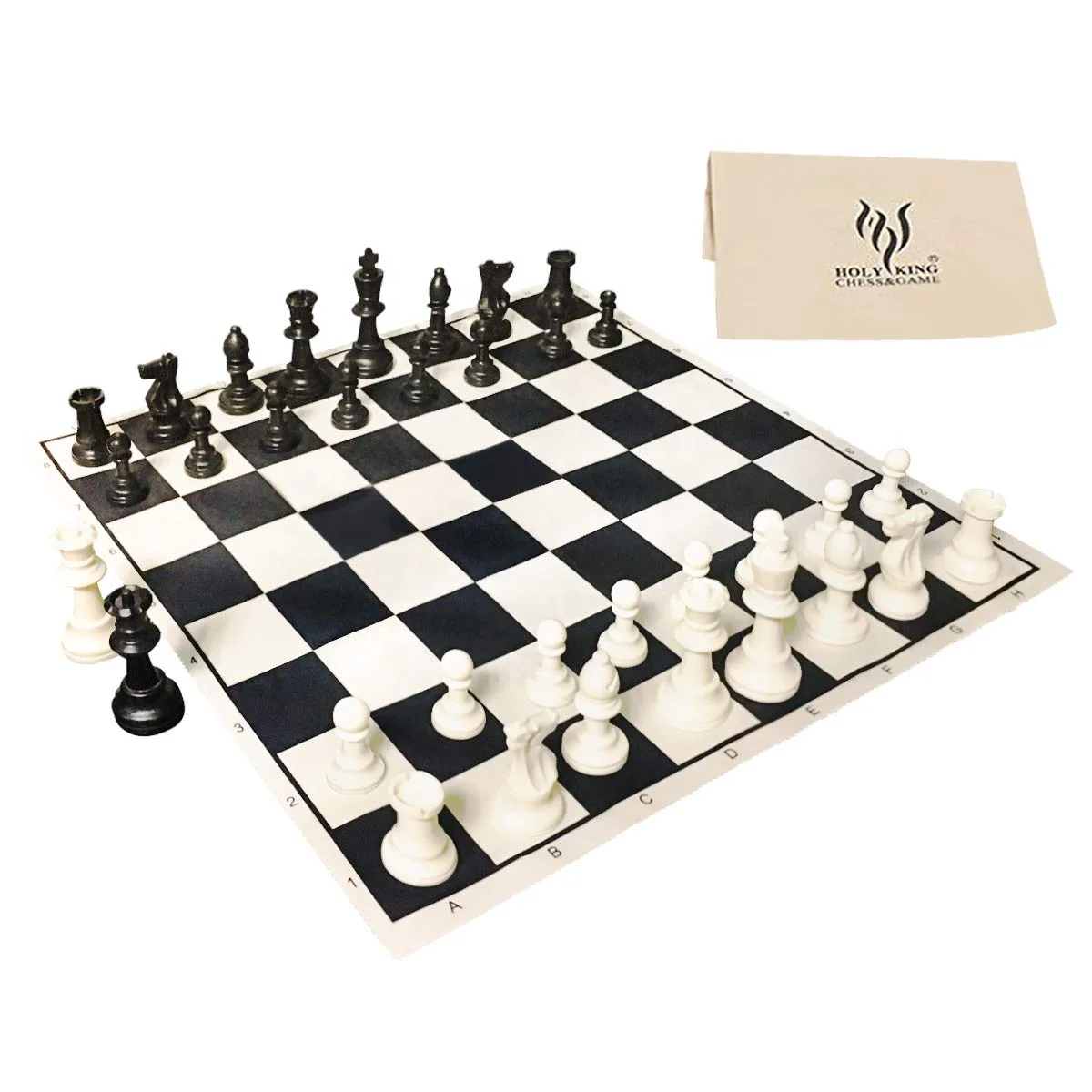 Cloth Chessboard Customized Portable Travel Chess Game Set Roll Up Outdoor Chess Set