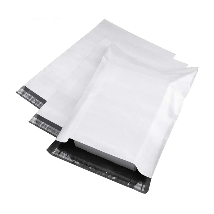 OEM polymailing daur ulang small mailing bags matte white courier bag shipping envelops polymailer with logo for cloth