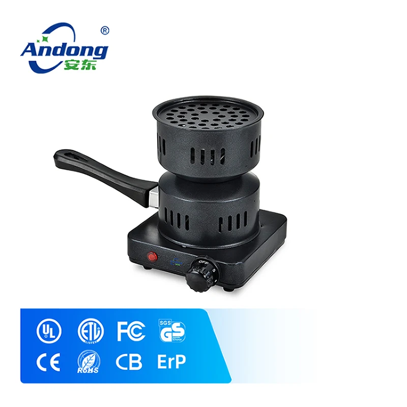 Andong top quality new design portable with coil hot plate hookah shisha charcoal burner