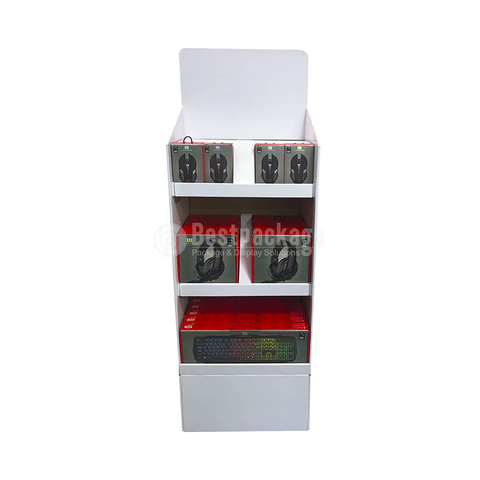 Складная напольная стойка из гофрированного картона