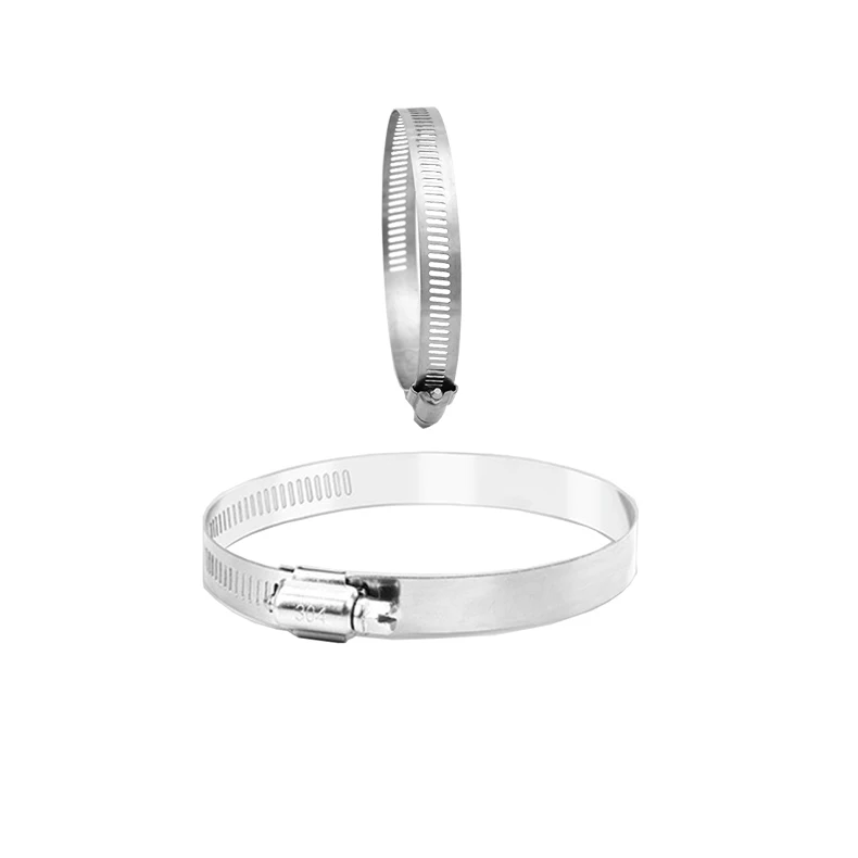 500-600 600-700 700-800 800-900 U-shaped 304 Stainless Steel Cross-head or slotted screwdriver fastening Pipe Clamp with buckle