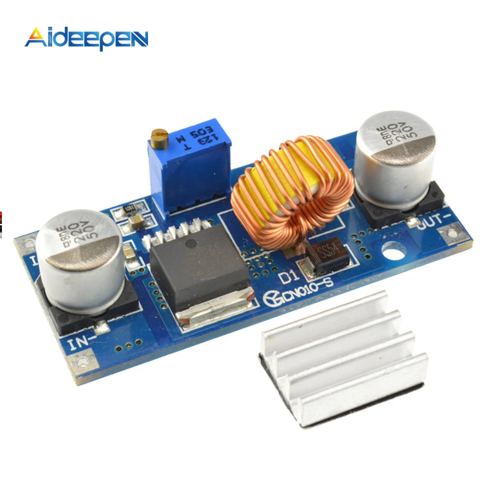 5A XL4015 Voltage Regulator Buck Converter Step down Adjustable module with radiator for Arduino UBEC SBEC BEC