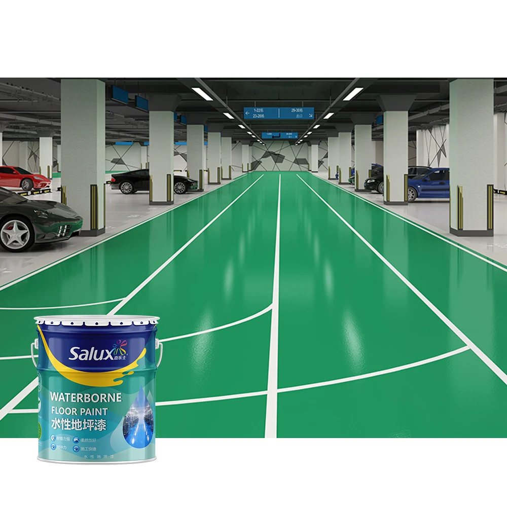 Salux Self Level Warehouse Epoxy Resin Floor Coating Paint For Garage