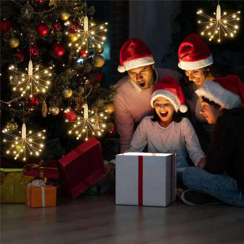 Cross-Border New Products Hot Sale Holiday Lighting Beautiful Led Cooper Wire Firework Light