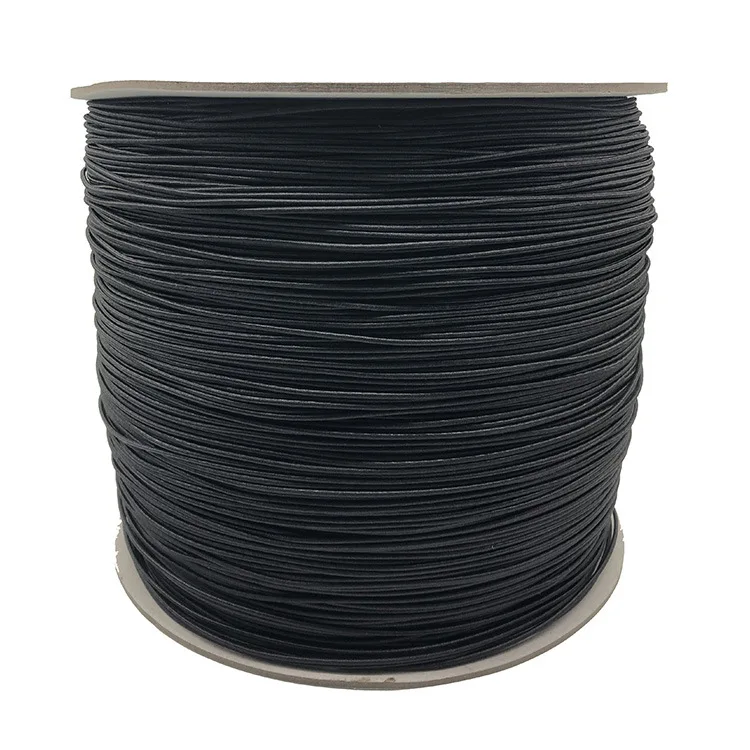 2.5mm uhmwpe rope 12 Strands Black Color  Synthetic Fiber Rope With High Breaking Load Paraglider Winch Towing Rope