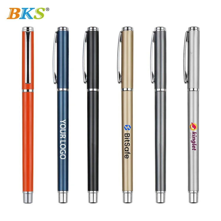 Wholesale Custom Logo Metal Gel Pens Promotional Ballpoint Pens with Customization
