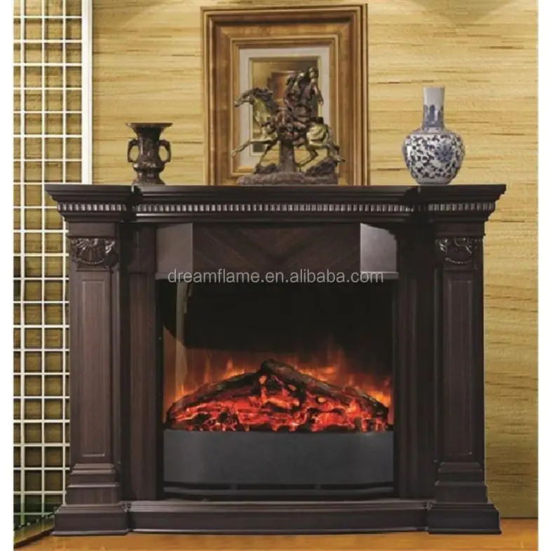Wood Fireplace Insert Tv Cabinet Bulk Popular Remote Control Wooden Latest Tv Stand High Quality Brun Water Fireplace